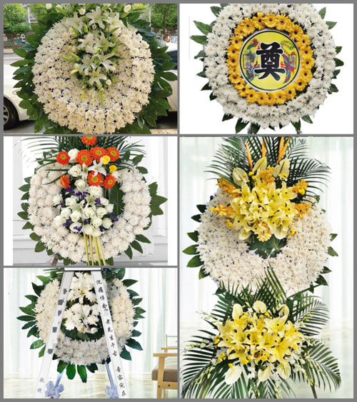 湖北黄冈市蕲春县蕲州镇西角湖村花圈速递